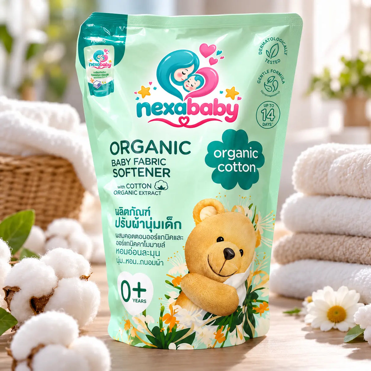 Organic Cotton Baby Fabric Softener – Gentle Care & Long-Lasting Freshness