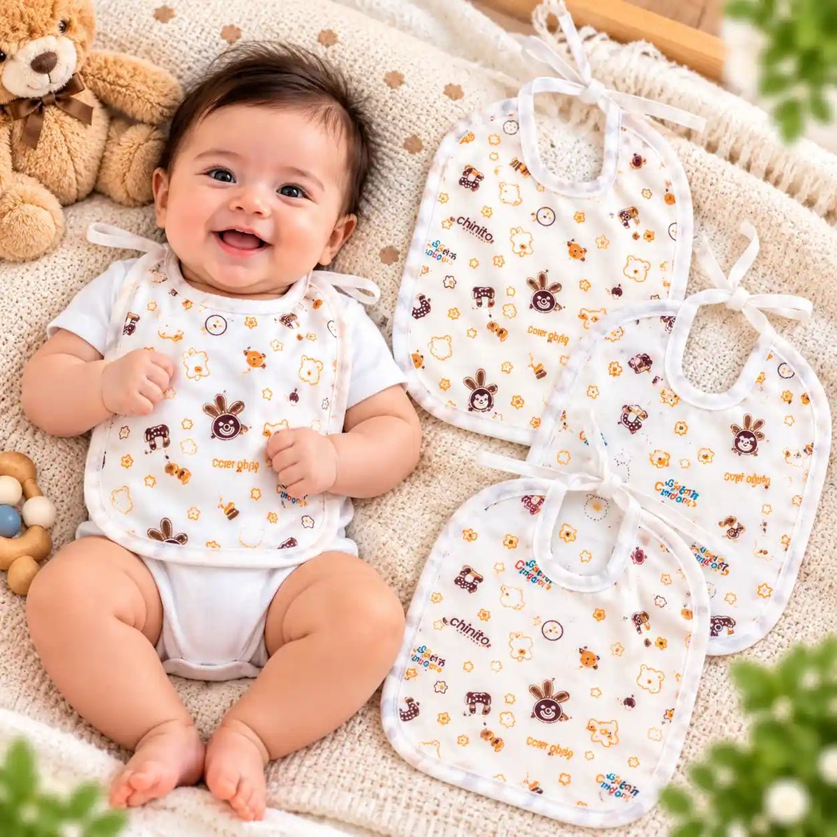 Premium Baby Bibs – Soft, Comfortable & Everyday Feeding Bibs