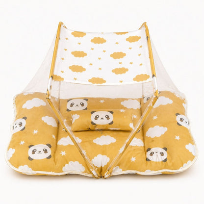 Baby Bed with Mosquito Net – Safe & Comfortable Sleeping Nest for Newborns | Foldable & Portable