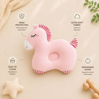 Baby Head Shaping Pillow – Soft Breathable Infant Support Cushion for Newborns (0-12 Months)
