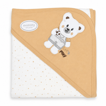 NexaBaby™ Premium Hooded Baby Wrapping Blanket | Soft & Comfortable