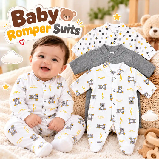 Premium Baby Romper Suit – Soft & Comfortable Full-Sleeve Baby Wear