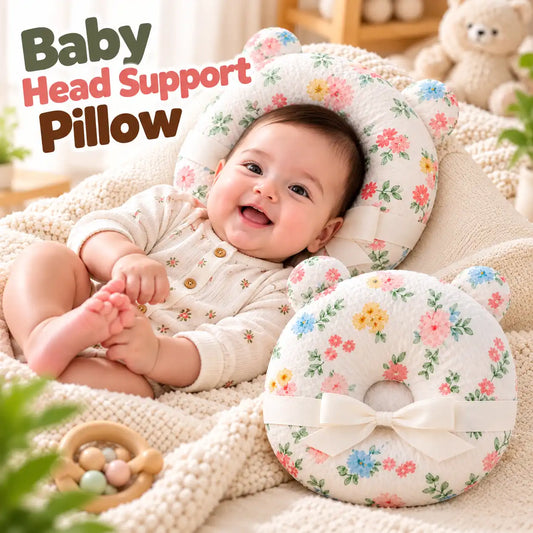 Baby Head Support Pillow – Soft & Comfortable Infant Support Cushion