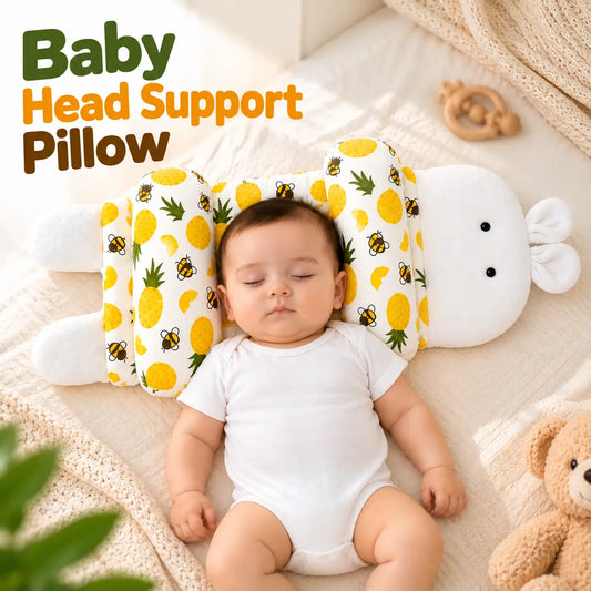 Baby Head Support Pillow – Soft Animal-Shaped Infant Support Cushion