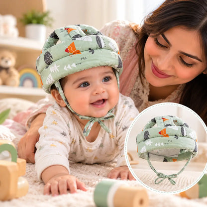 Baby Safety Head Protector – Soft, Breathable & Adjustable Protective Cap