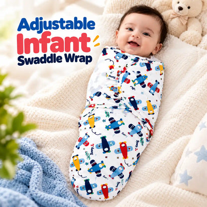 Adjustable Infant Swaddle Wrap – Soft & Comfortable Baby Swaddle