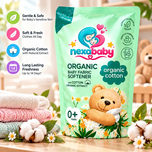 Organic Cotton Baby Fabric Softener – Gentle Care & Long-Lasting Freshness