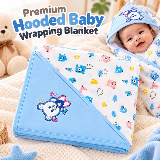 Premium Hooded Baby Wrapping Blanket – Soft, Cozy & Comfortable Baby Wrap