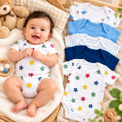 Premium Baby Bodysuits – Soft Cotton Short-Sleeve Onesies